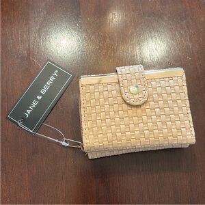 Tan Woven Wallet